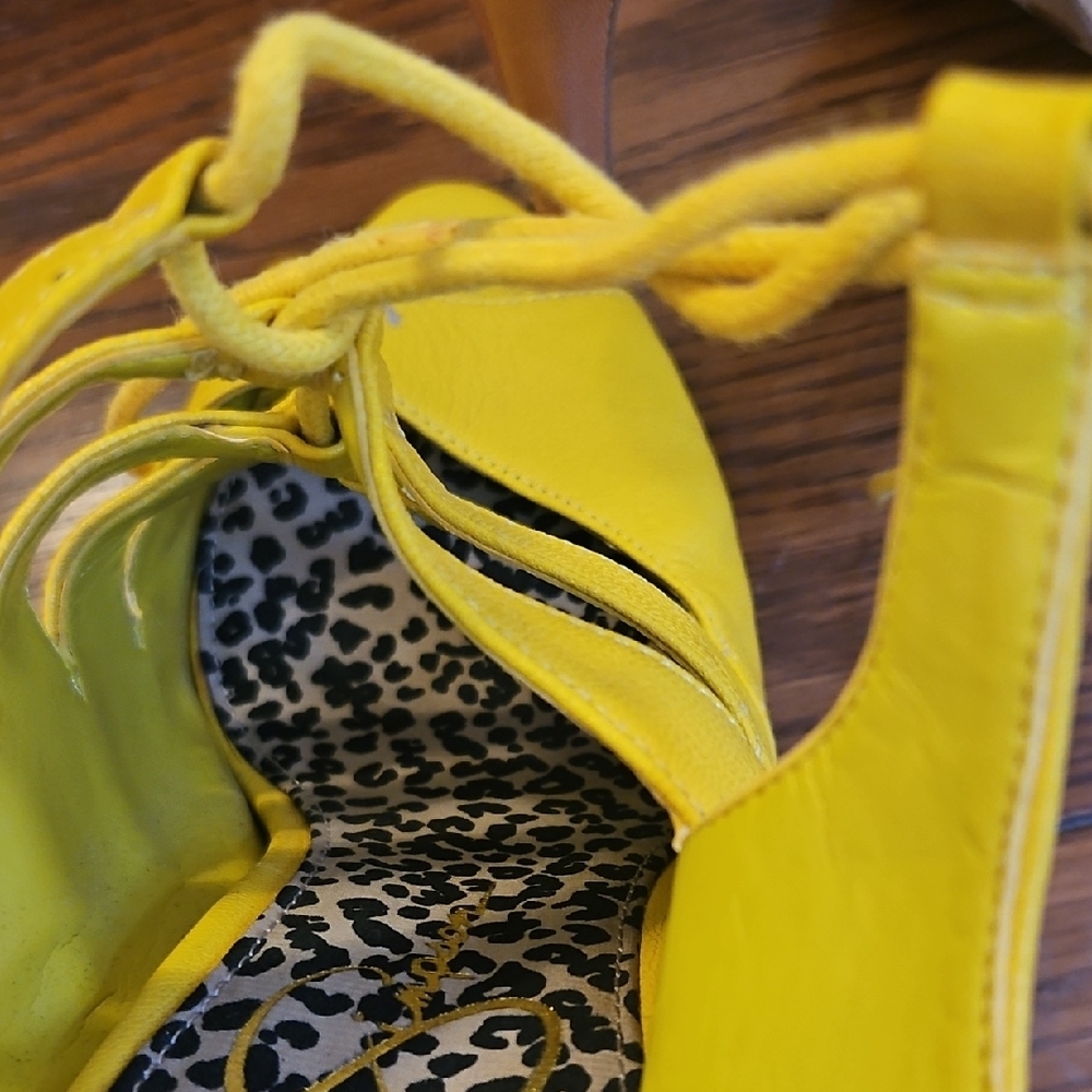 Yellow Platform Heels - Picture 6 of 9